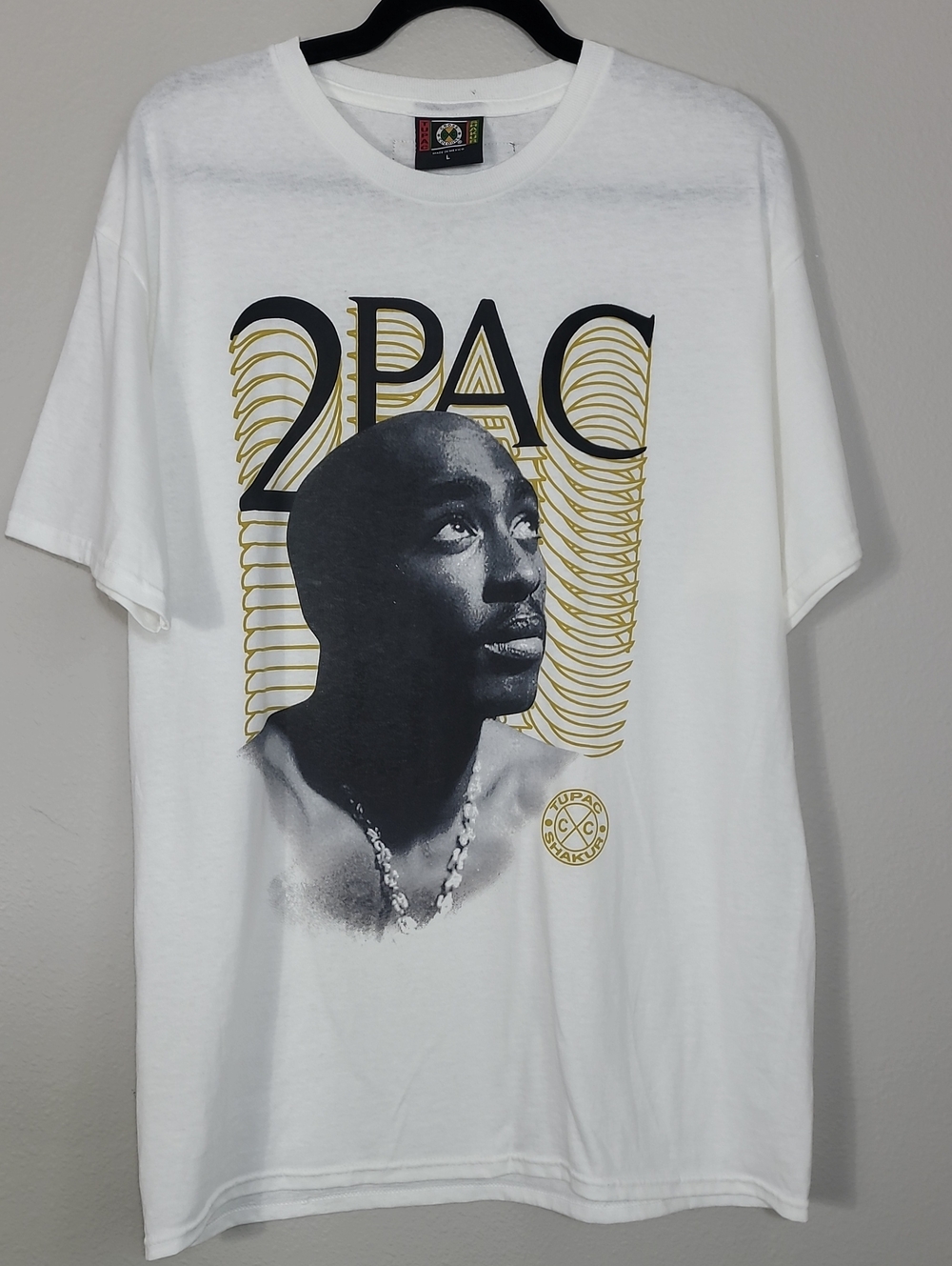 Cross Colours Tupac Shakur Graphic T-Shirt Size Large